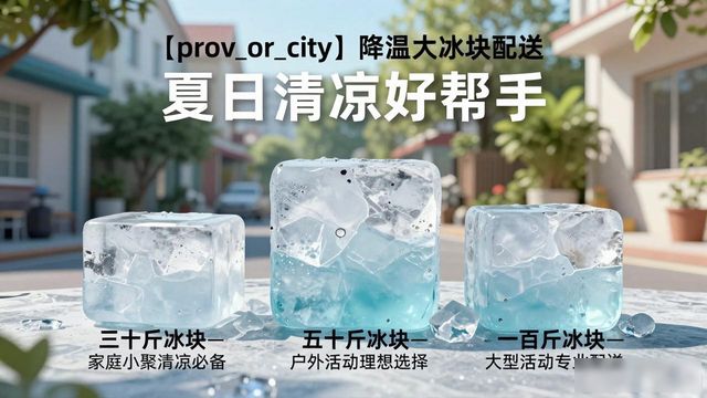 浦口降温大冰块配送_海鲜排档降温解决方案_高温天气大冰块配送