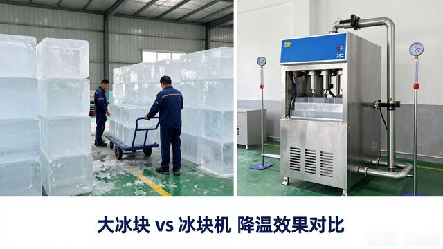 大冰块和冰块机哪个更划算_浦口车间防暑降温大冰块_车间大冰块降温效果怎么样